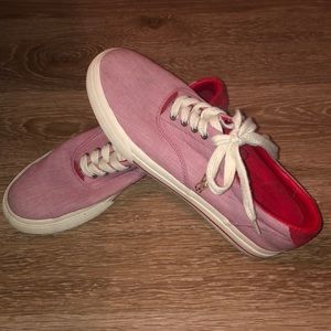 Polo Ralph Lauren Red Pinstripe Sneakers